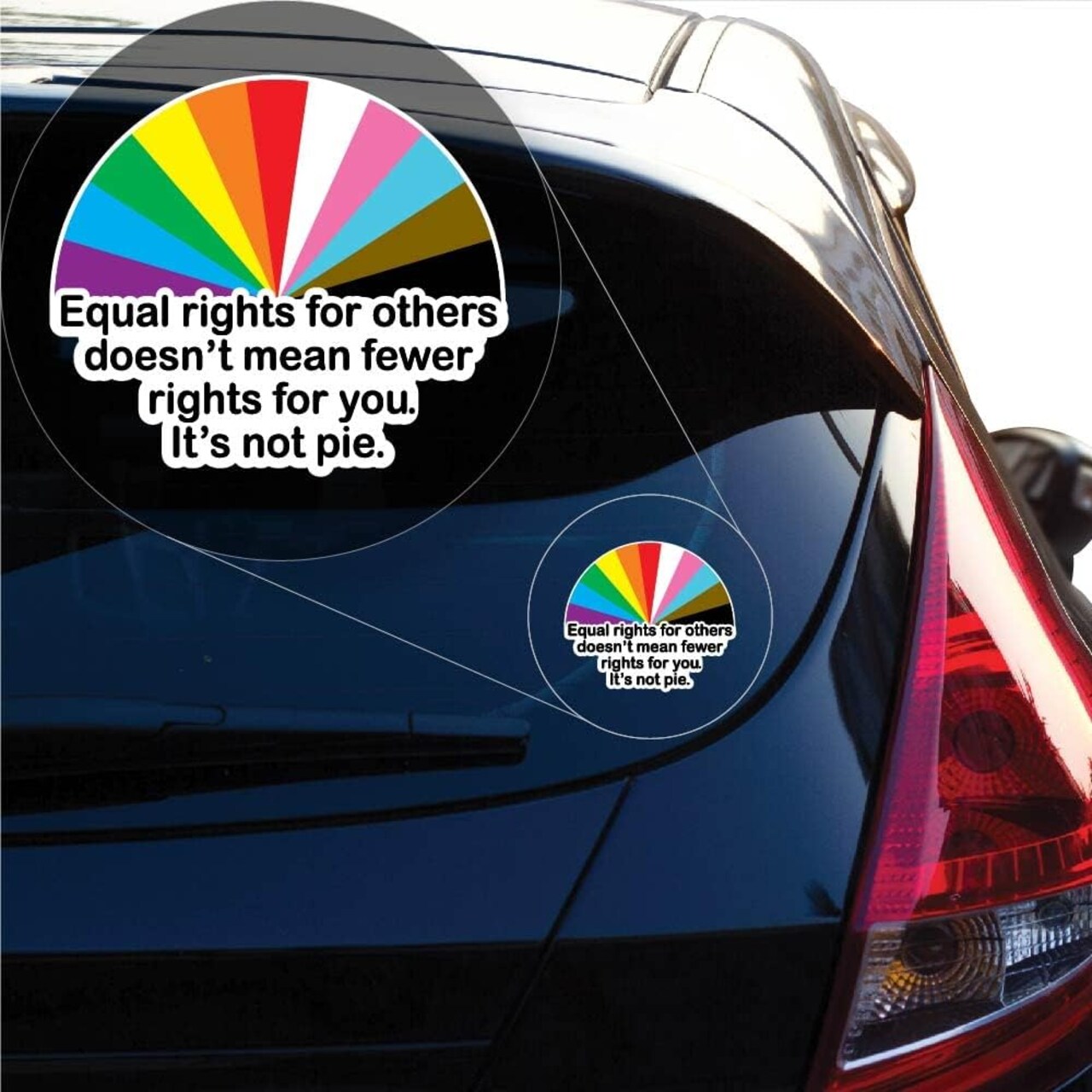 Equality Sticker, LGBTQ+ Pride Sticker, Equality for All, Gay Pride, Queer Pride, Inclusive, Pride Month Decal Sticker 1556Full Color6